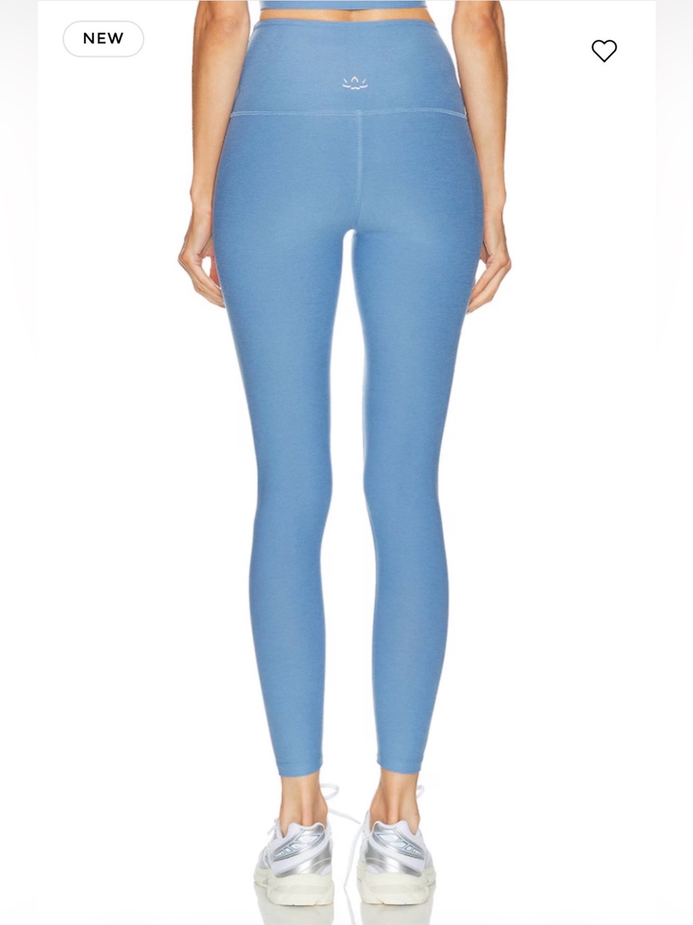NWT Beyond Yoga Set Wild Flower Blue Heather: Midi Leggings & Cropped Tank Small - Picture 10 of 15